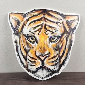 Tiger Head Door Wall Decor Die Cut NOLA LSU Home Malone New Orleans